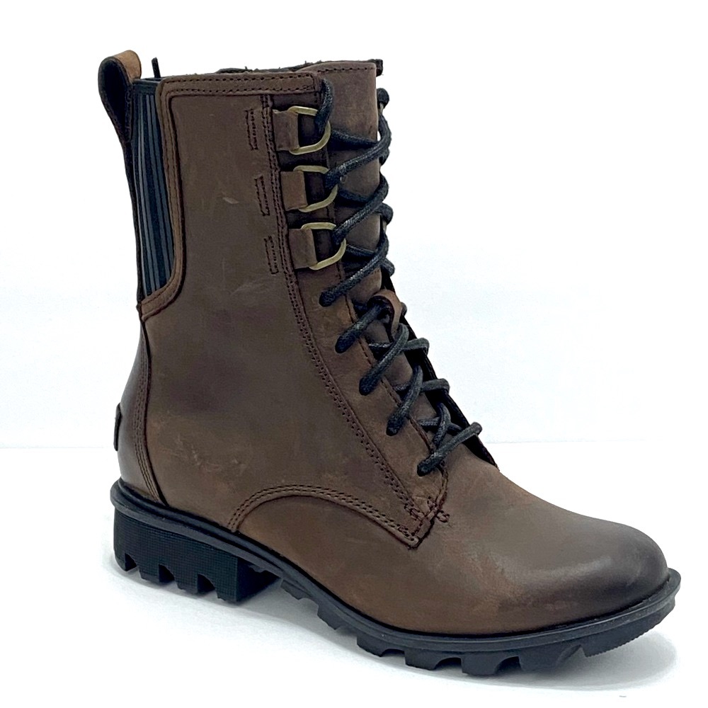 New Sorel Women’s Phoenix Leather Combat Boots - Picture 5 of 13